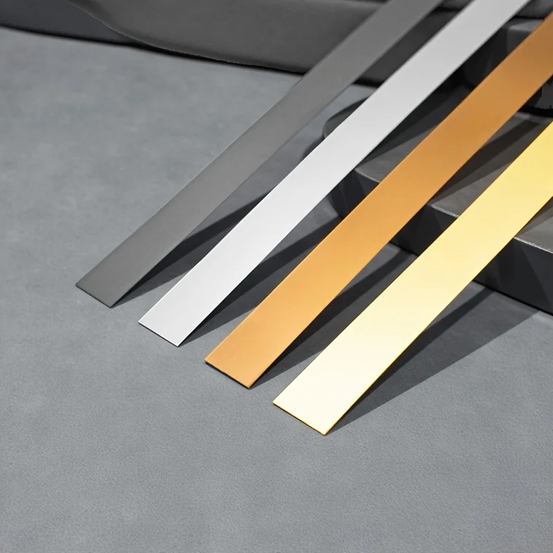 6-Meter Stainless Steel Wall Decoration Strip, Matte Texture, Self-Adhesive Design, Can Be Immediately Peeled Off And Pasted.