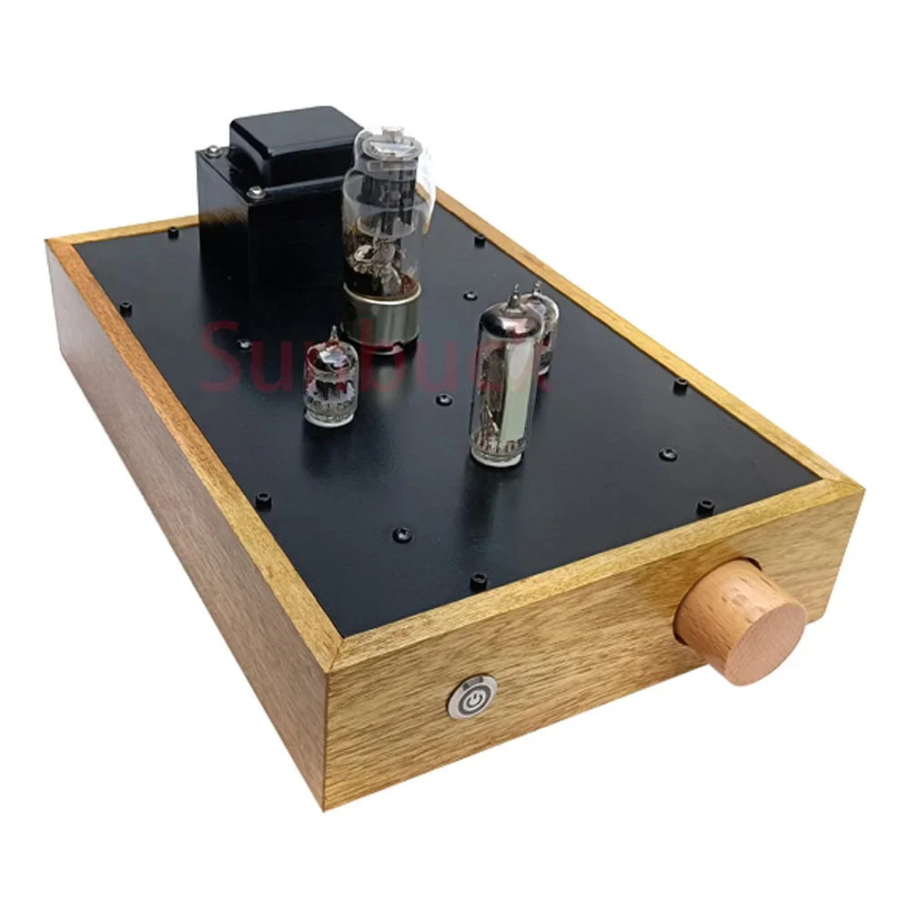 Sunbuck 6N3 GE5670 6H3N SRPP wzmacniacz lampowy przed etapem 5Z4P prostownik lampowy wzmacniacz Audio z miernikiem lampy próżniowej 6E2