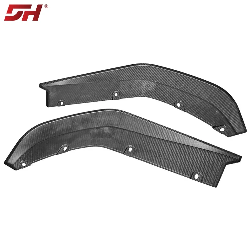 2pcs Car Carbon Fiber Rear Bumper Rear Diffuser Wrap Angle Protective Corner for BMW M3 G80 2021-2023