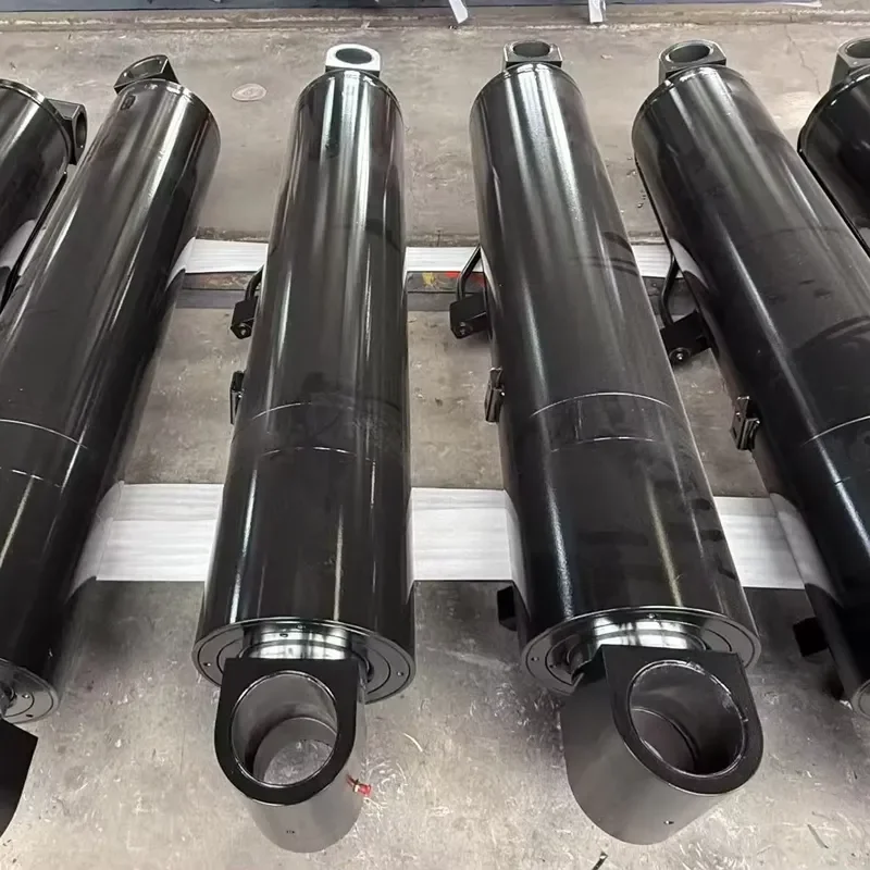 ODM/OEM Luffing Double Acting Hydraulic Cylinder Heavy-Duty with Hard Chrome Plated Piston Rod and Valves Block