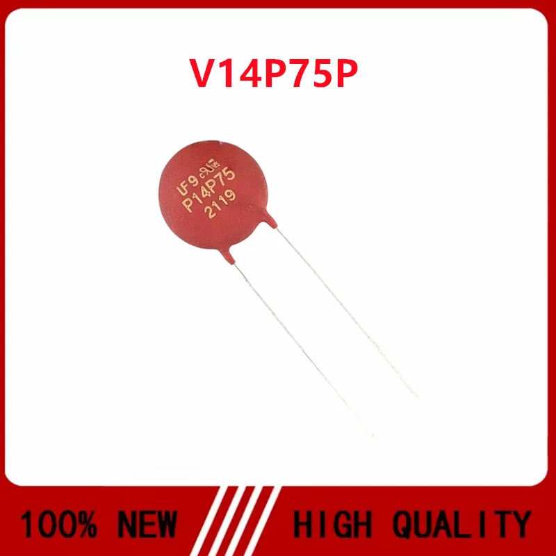 V14P75P P14P75 varistor 75V 6500A 2300pF diameter 14mm brand new original