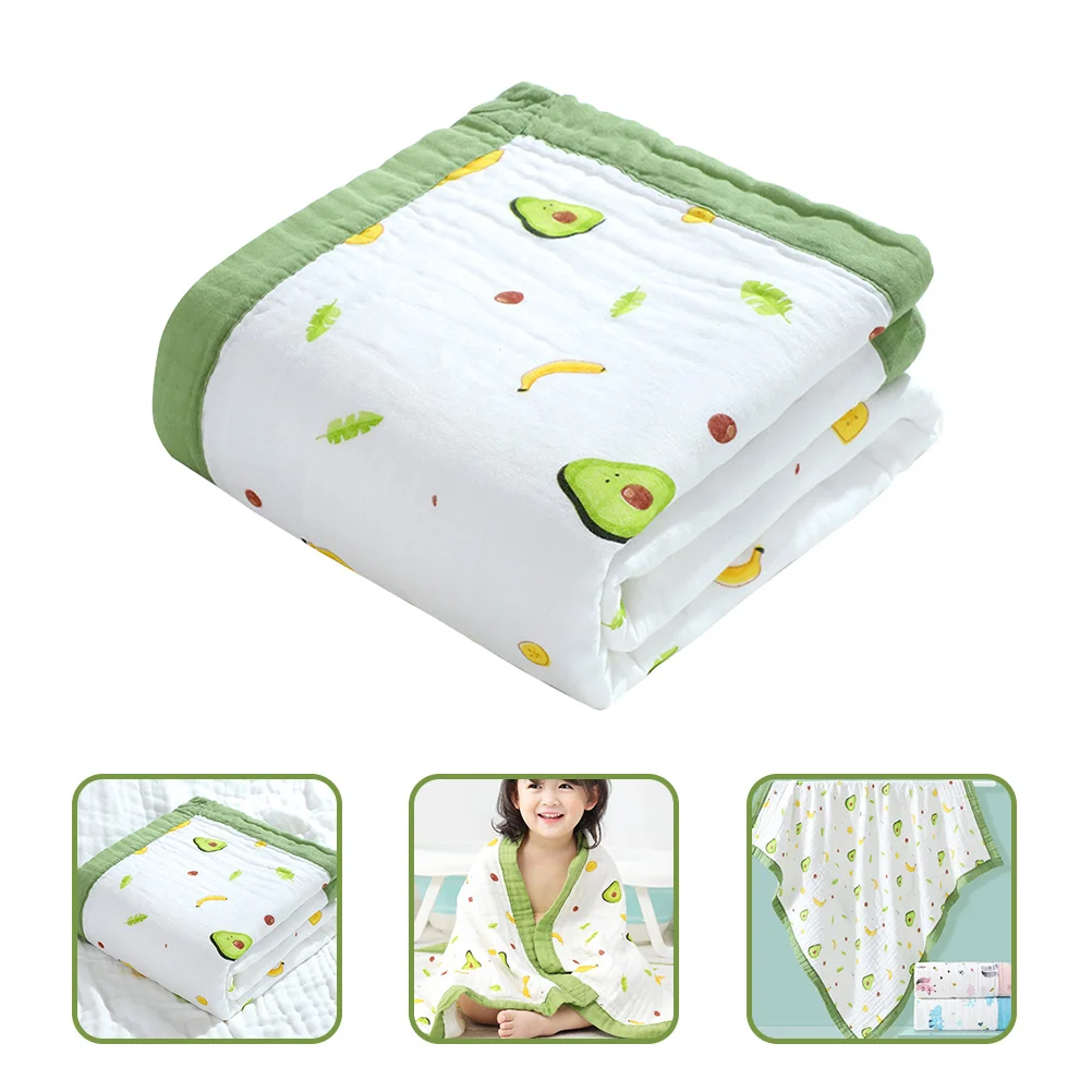 

Хлопковое детское банное полотенце с авокадо для новорожденных детей, приятное для кожи, прочное, яркие цвета, креативный дизайн, домашний бассейн