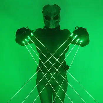 532nm 綠色雷射手套,光束閃光指尖單點大光束雷射砲,LED掌心發光手套,適用於DJ俱樂部派對錶演 10 最佳銷售 LED秀 - №6