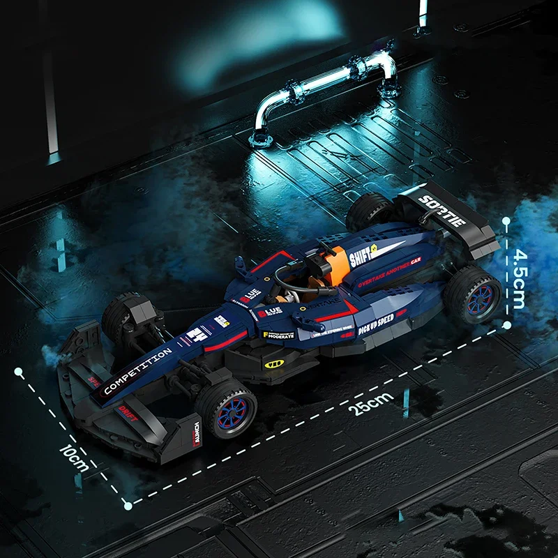 MOC Technische F1 Super Racing Driver Formule Bouwsteen Stad Voertuig Cool Model Beroemde Sportwagen DIY Speelgoed Kinderen Verjaardagscadeau