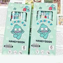 12Pcs Kawaii Sanrio Hangyodon Press The Gel Pen 0.5 Anime Figure Smooth and Quick Drying Ins Style forniture per studenti regalo per ragazza