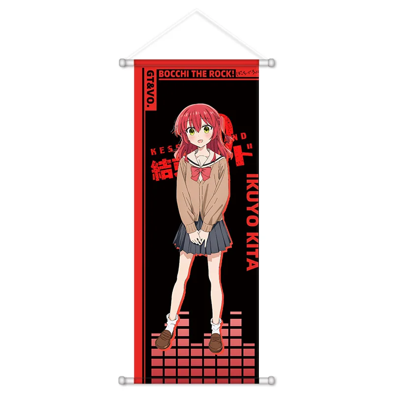 VIKAMA Music Comedy Anime Wall Hanging Tapestry Adorable Band Girls Cloth Poster for Living Room Bedroom Dorm Decor Fans Gift
