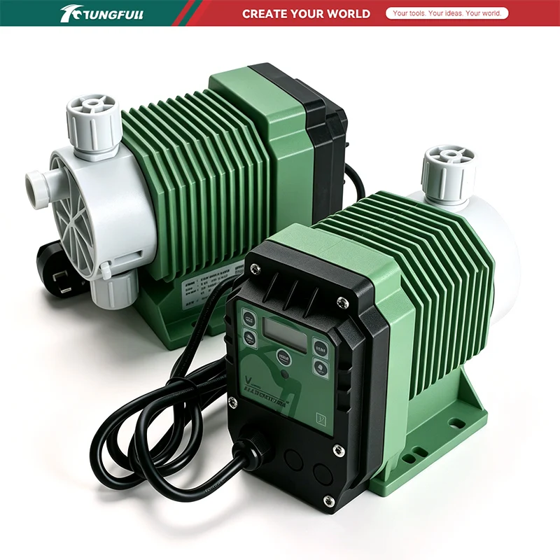 4-20mA Automatic Chemical Dosing Pump Water Treatment Solenoid Diaphragm Metering Pump Adjustable Flow RO Wastewater Injection
