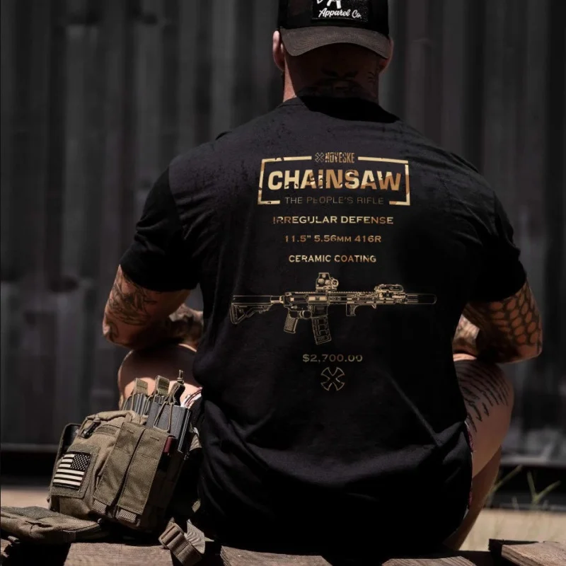 

Американская летняя хлопковая модная брендовая футболка с тактическим принтом в стиле милитари, тренировочная мужская уличная футболка с короткими рукавами для фанатов