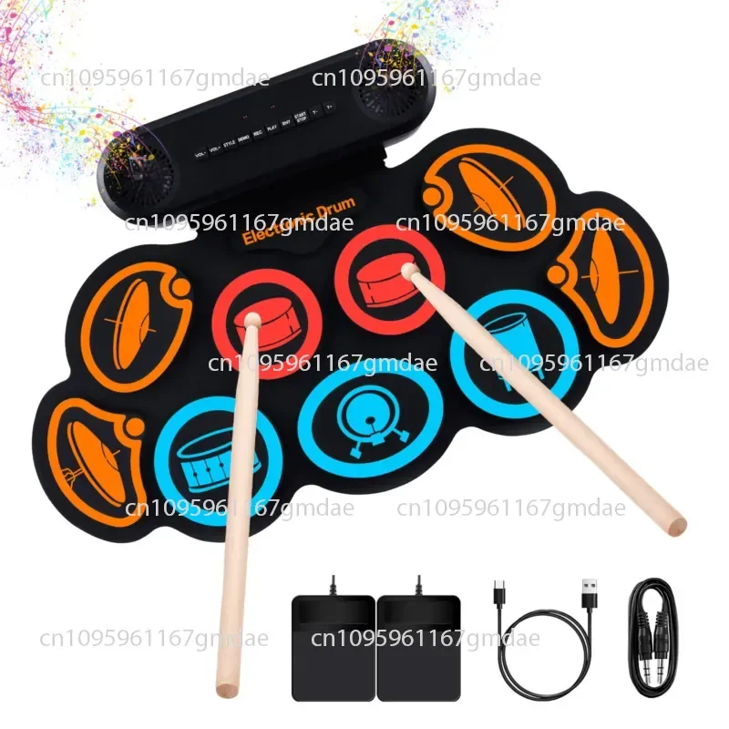 G7 hand roll electronic drum set drum folding portable professional hand training artifact jazz  beginner electronic