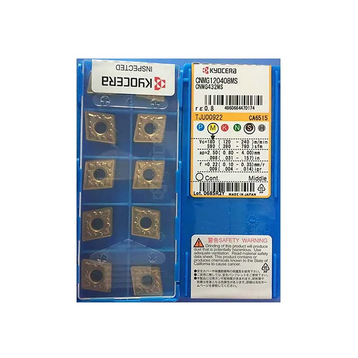 Kyocera CNMG Turning Inserts 120402-120412 for Milling