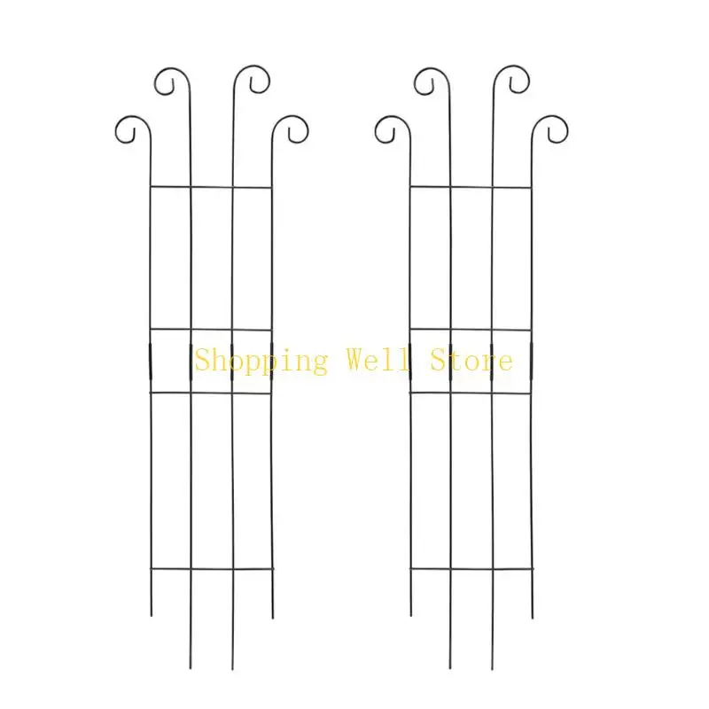 

KX4B 2lots Modulars Metal Plant Support Trellis For Indoor Outdoor Vertical Gardening With Rusts Resistant Coating