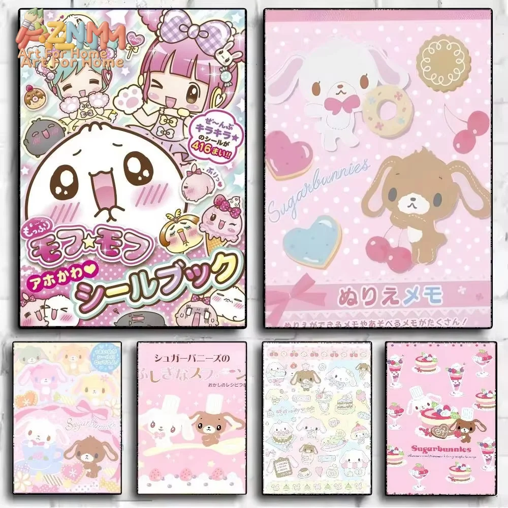 1pc AZMN  Sugarbunnies Anime Kawaii Poster Vintage Room Bar Cafe Decor Home Decor
