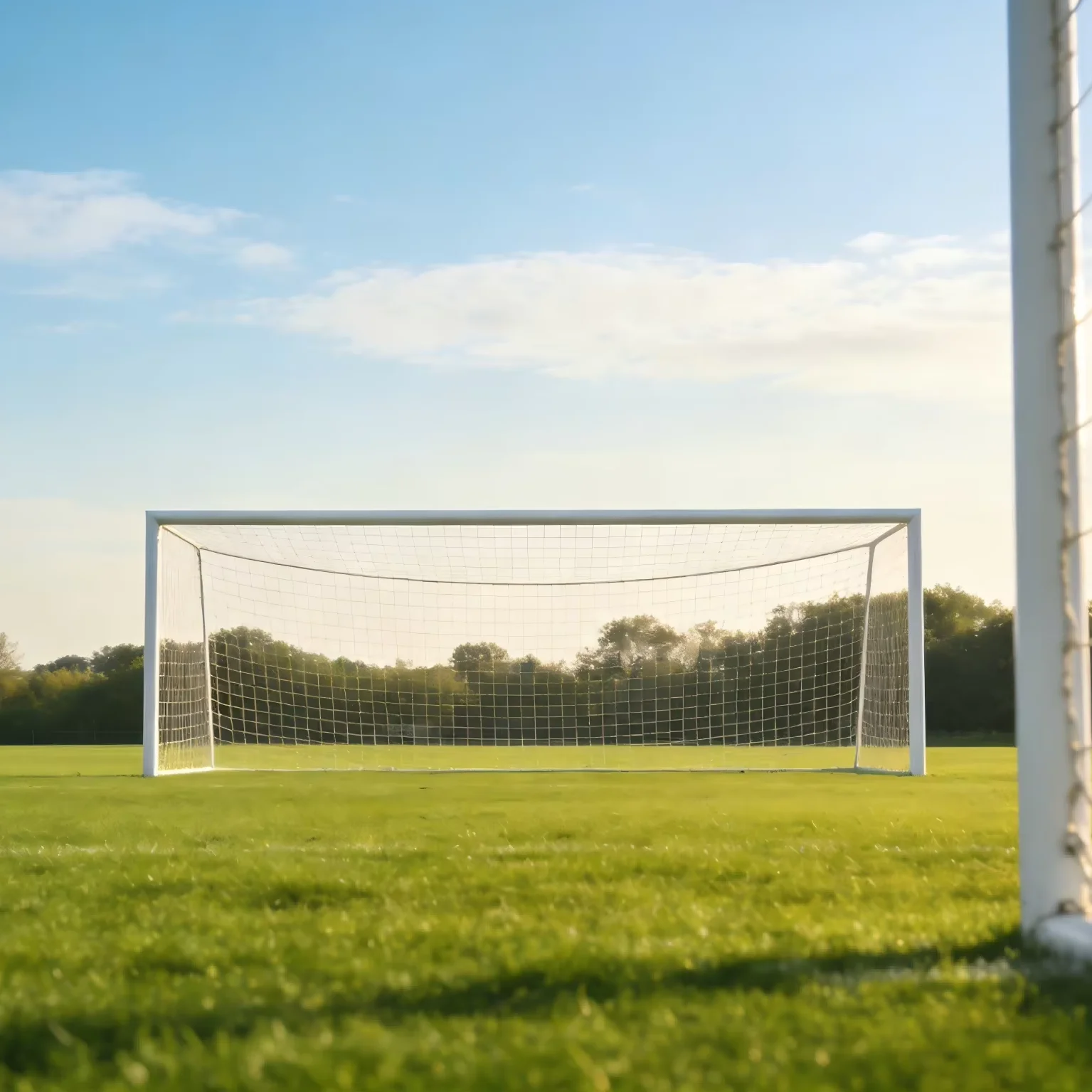 

11 Person Portable Football Goal Full Size Steel Soccer Goal Heavy Duty Outdoor Sports Training Goal