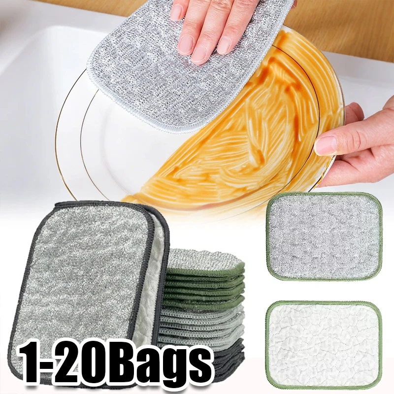 

Двусторонние металлические салфетки для мытья посуды, не царапающие поверхности, многоразовые, для влажной и сухой уборки, универсальные.