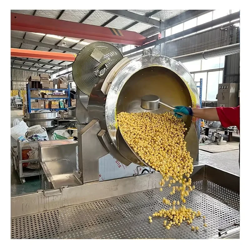 Custom Capacity Commercial  Popcorn Machine Industrial Popcorn Production Processing Line Professional Snack Making Equipment