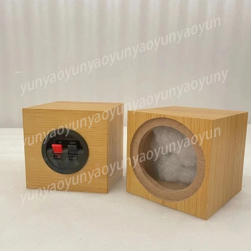 3 Inch Empty Speaker Enclosures Box Shell Wooden Home Audio Sound Amplifier Bass Woofer LoudSpeaker Case