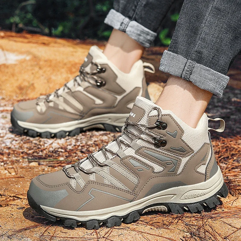 2025 New Hiking Shoes Camping Boots Ladies Waterproof Unisex Outdoor Hiking Sports Shoes Walking Shoes Non-slip Hiking Shoes
