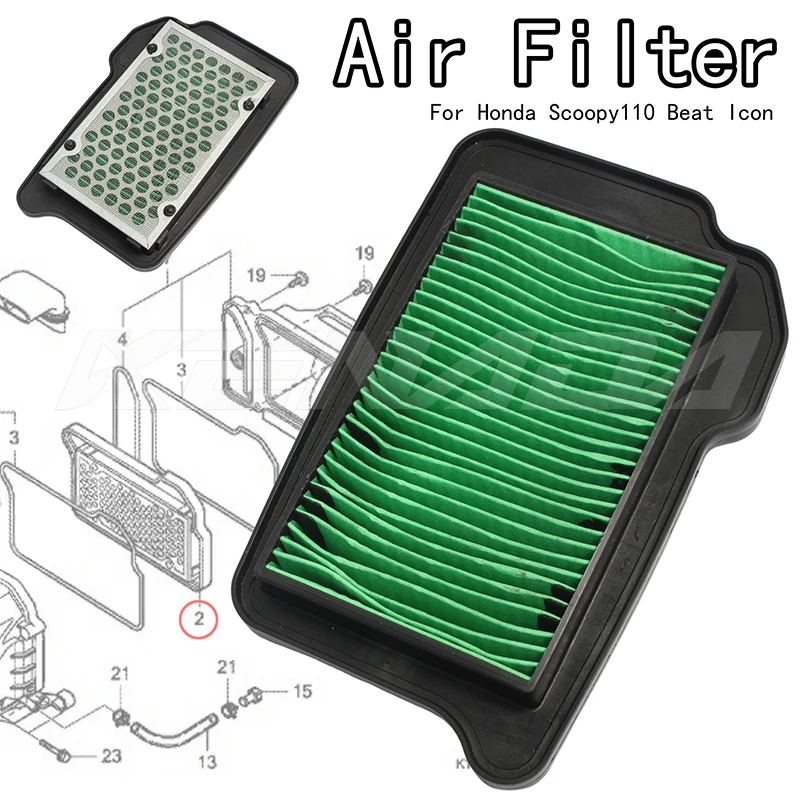 

For Honda Scoopy110 Beat Icon Air Filter