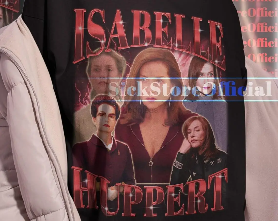 ISABELLE HUPPERT Vintage Shirt Isabelle Huppert Homage Tshirt Isabelle Huppert Fan Tees Isabelle Huppert Retro 90s Sweater Merch