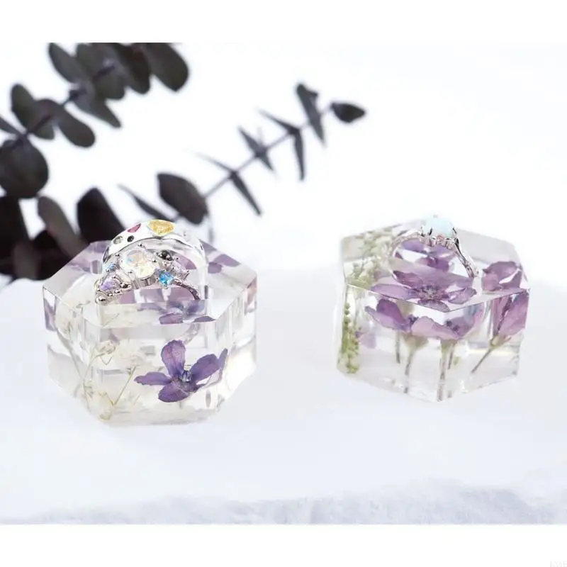  Ring Stand Jewelry Display Epoxy Resin Mold Ring Display Silicone Mold Handmade