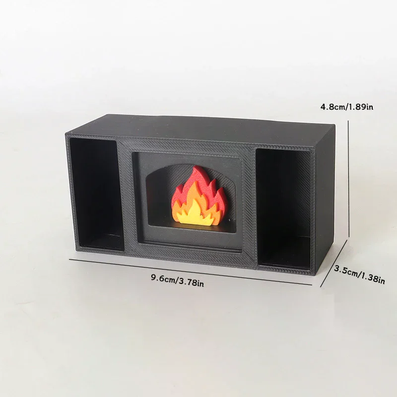 1/12 دمية صغيرة تضيء الموقد نموذج دمية مشهد عيد الميلاد الديكور بيت الدمى محاكاة اكسسوارات الأثاث #6