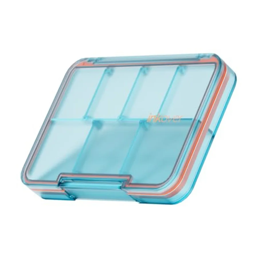 

Small Pill Organizer, of and Portable Pill Daily Travel - Adjustable 7 Compartments Compact Medicine older tamins, Pills, Perfe