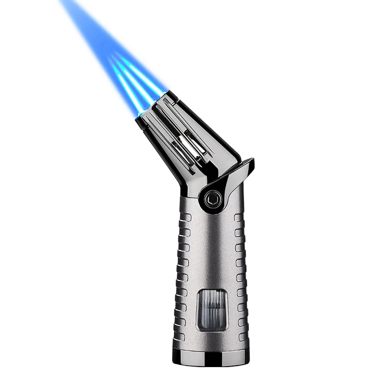 Gas Lighter Cigar Lighter Torch Fire Jet High Firepower Windproof Spray Gun Kitchen Cooking Smoking Accessories Gift for Men - Image 5