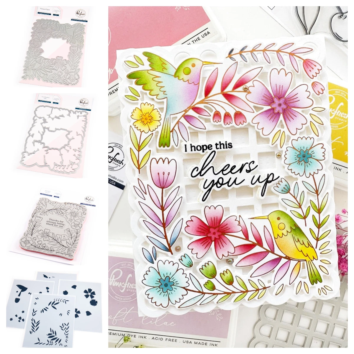 

Happy Hummingbirds Die Stamps Stencil Set New Metal Cutting Dies DIY Scrapbooking Paper Card Handmade Album 2025 New