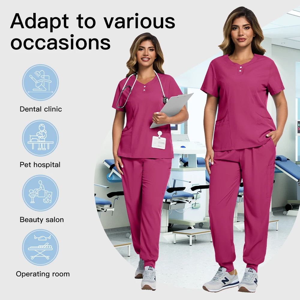 Hospital Doctor Workwear Unisex Nurse Accessories Oral Dental Surgery Uniforms Pharmacy Medical Uniform Health Service Scrub Set