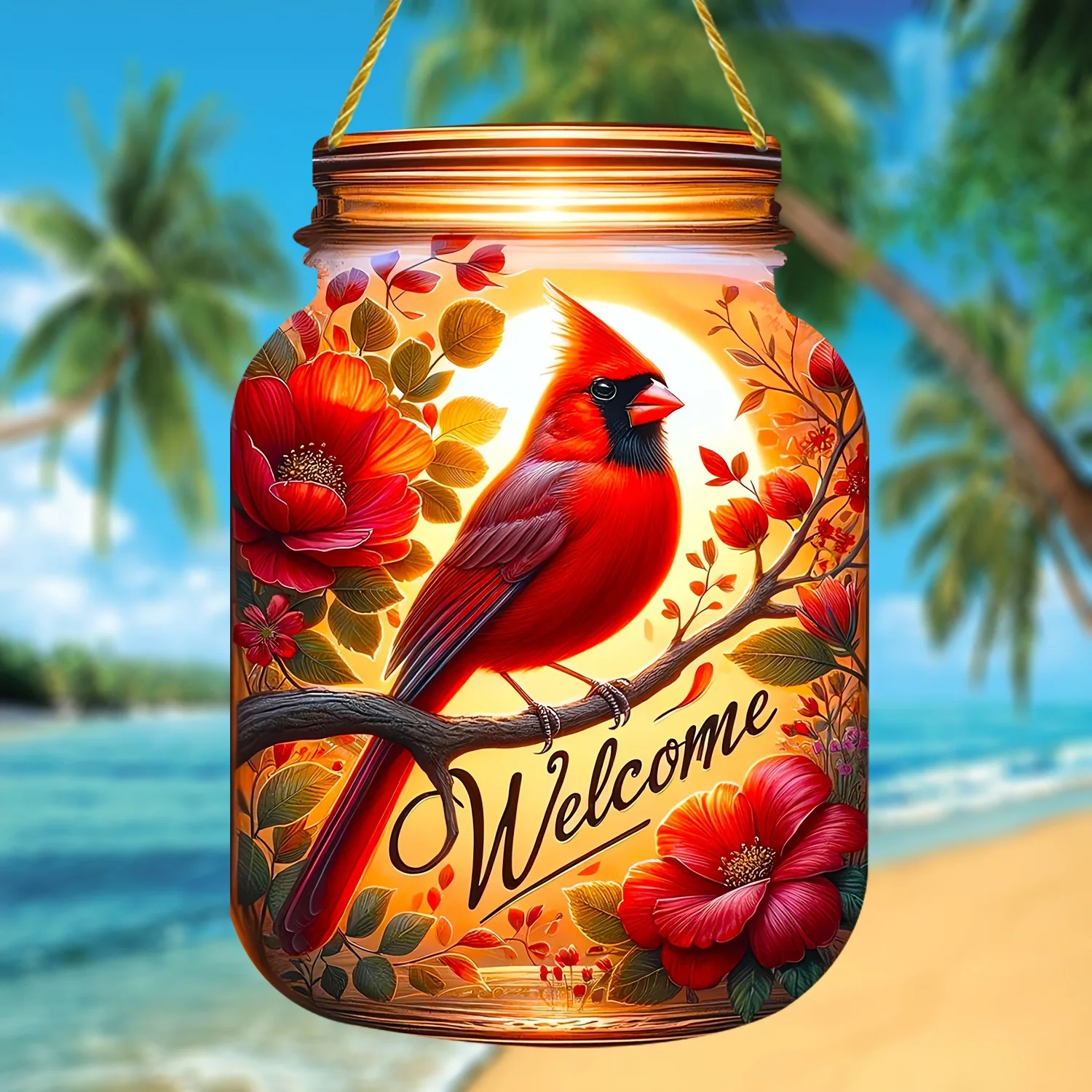 

Rustic agritainment bird suncatcher window porch hanging ornaments pendant