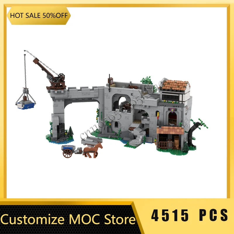 

4515 PCS MOC Medieval Standalone Fortress Modular Model Building Blocks DIY Sets Education Assembly Bricks Toy Kids Popular Gift