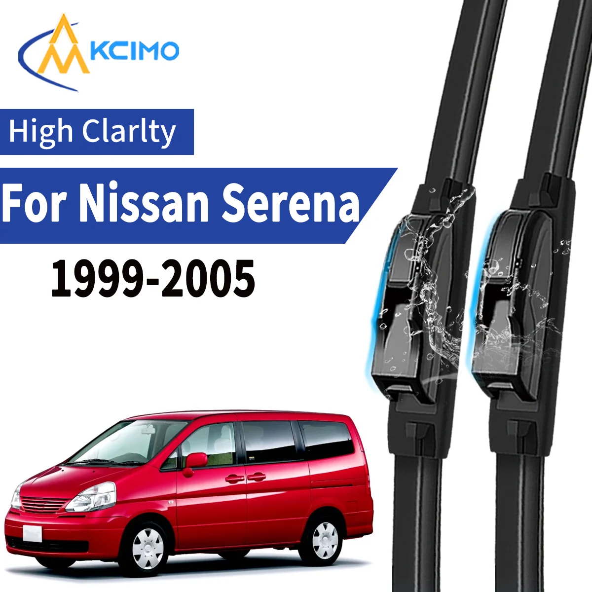 

2pcs Car Front Wiper Blades For Nissan Serena C24 99–05 Windscreen Windshield Wipers Silent Rubber Auto Accessories Replacement