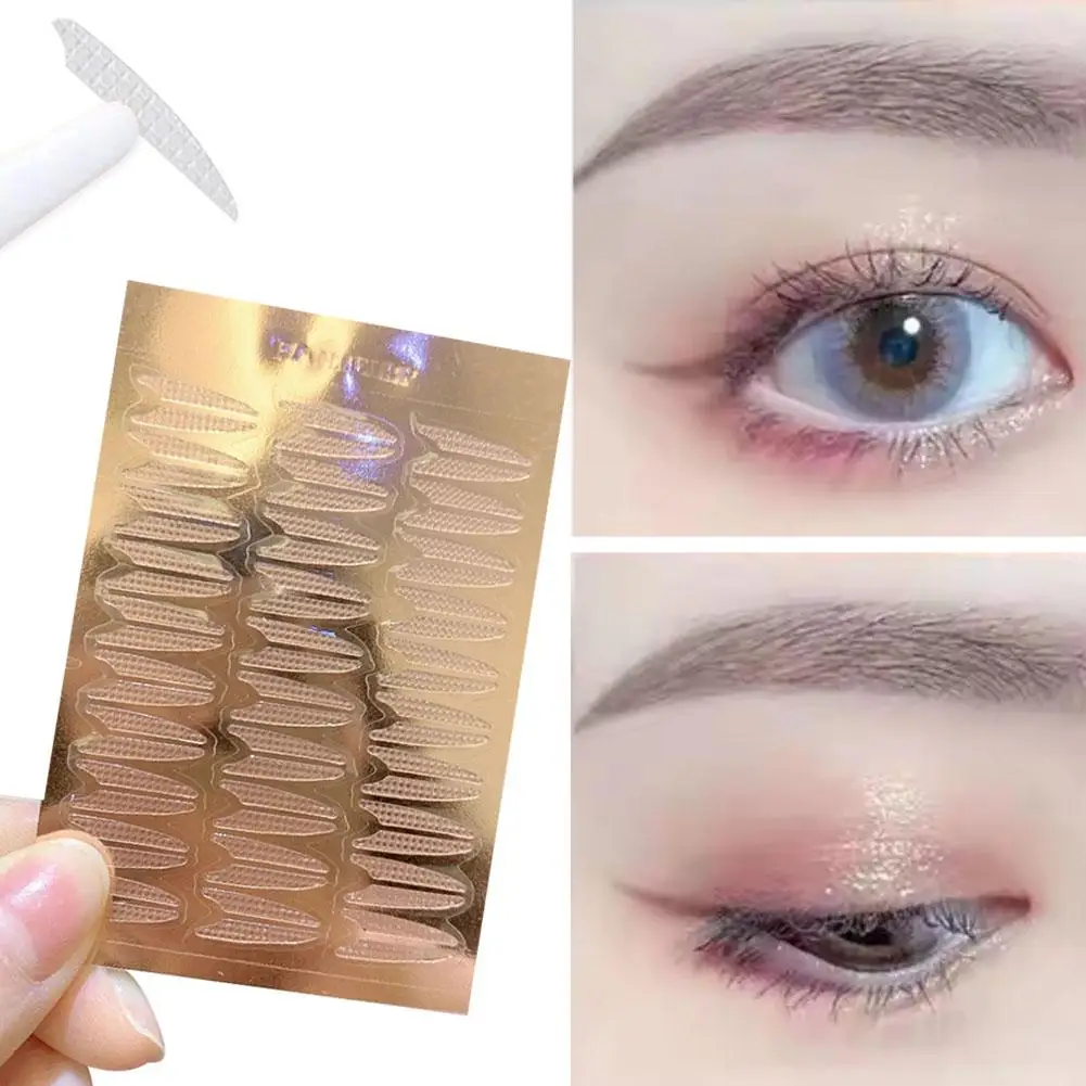 Double Fold Eyelid Tape Sticker Lace Nature Clear Beige Self-adhesive Eye Up Make Makeup Tool New With Natural Stripe R9C3