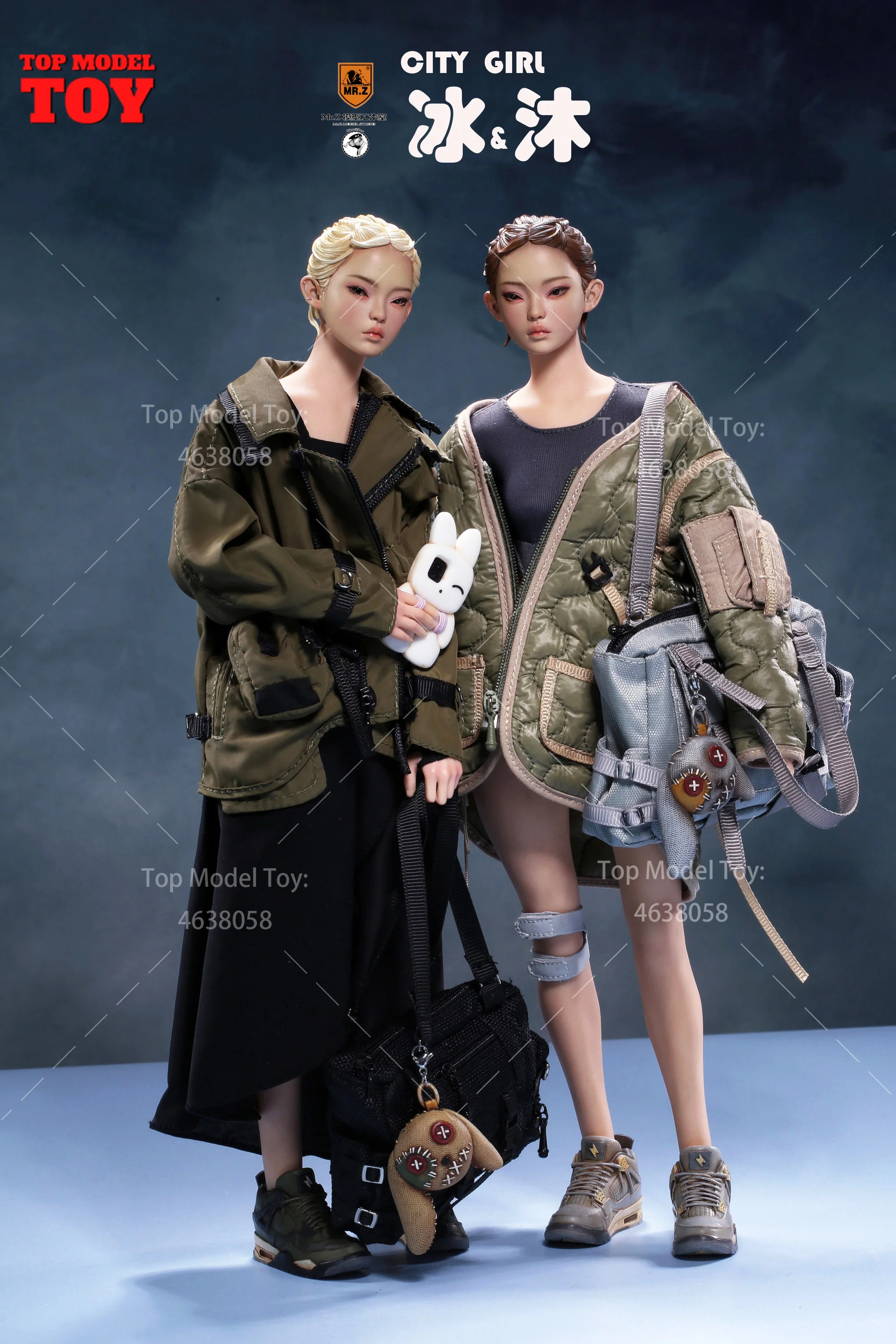 Mr.Z Model Studio CG001 1/6 Scale City Girl Mu Bing Movable Eyes Female Solider Action Figure Model Dolls 12