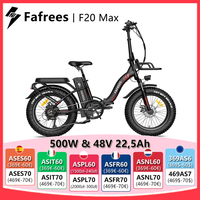 Fafrees F20 Max Folding Electric Bicycle 500W 48V 22.5Ah Lithium Battery 20 inch MTB Mountain Bike Outdoor Fat Ebike for Adult