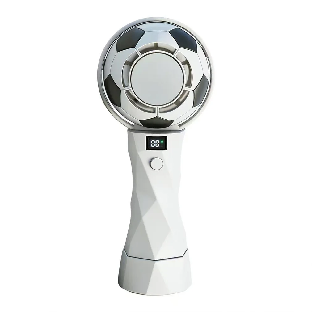 Summer Handheld Fan Portable Football Design Fan USB Powered Mini Cooling Fan For Outdoor Camping Sport And Football Cup Matches