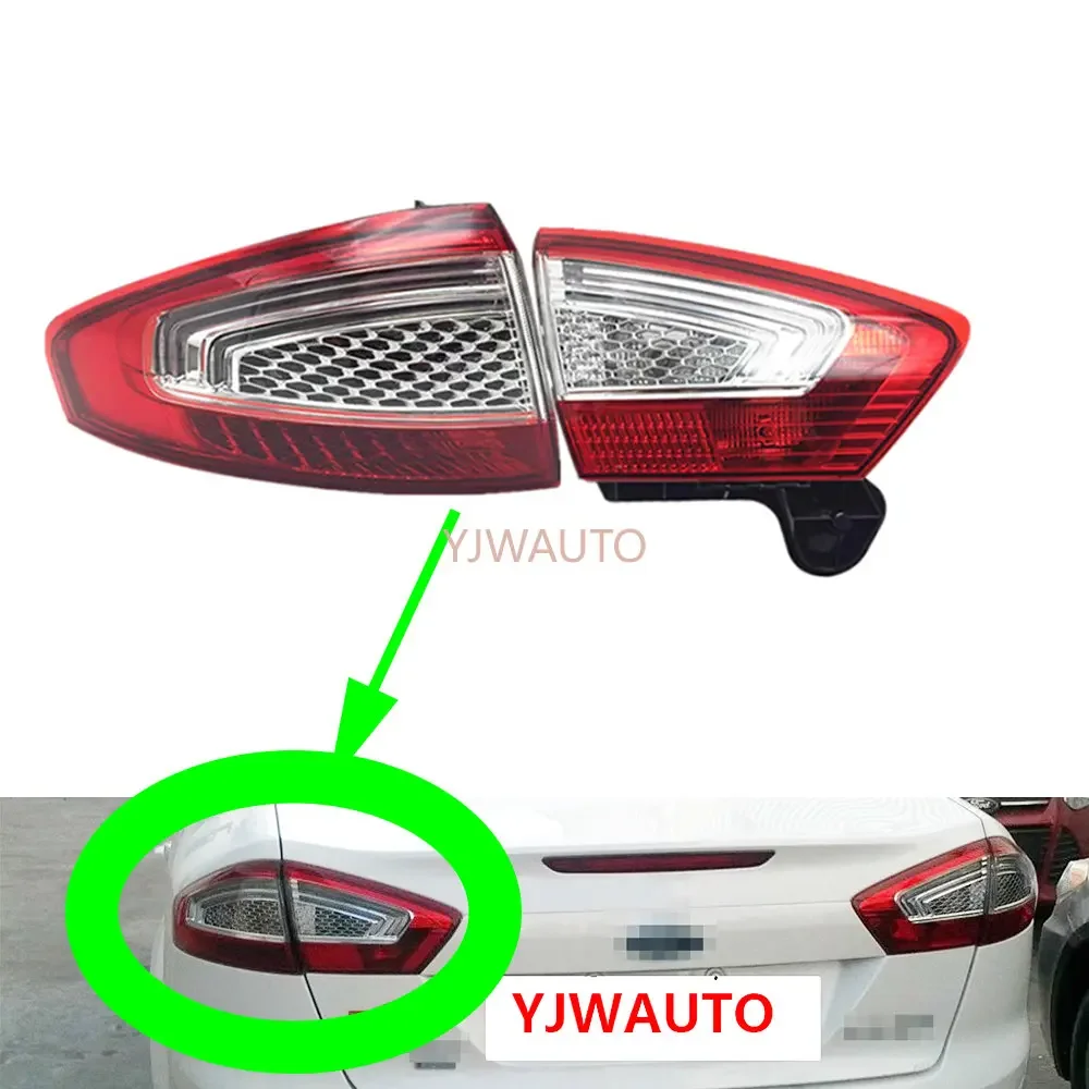 

Для Ford Mondeo Fusion 2011 2012 2013, задний фонарь автомобиля, задний фонарь в сборе, автоматический задний стоп-сигнал, указатель поворота, противотуманный фонарь заднего хода