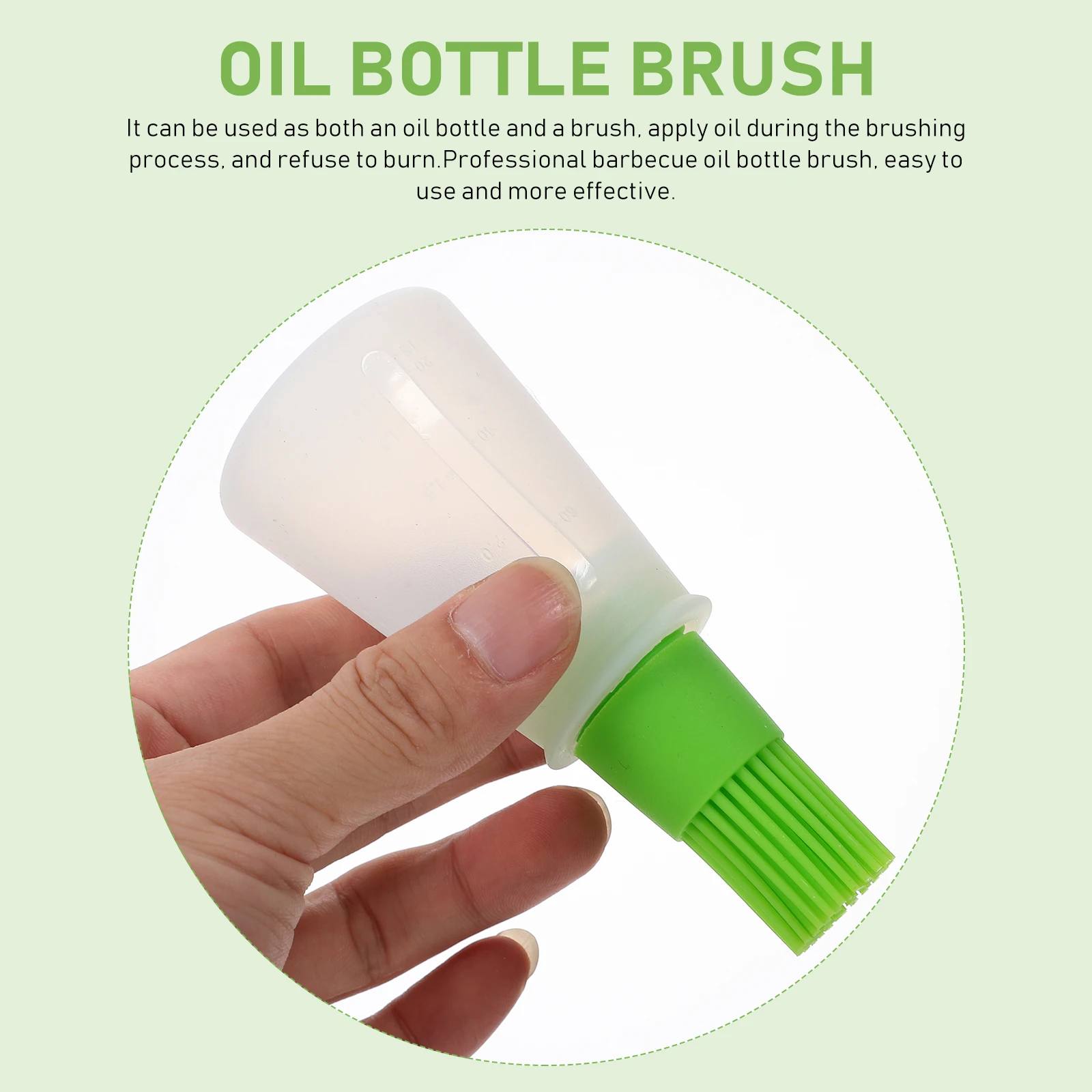 

3pcs Oil Bottle Brush Silicone Kitchen Tools Barbecue Bbq Accessories Sauce Baking Pastry Oil Vinegar Soy Sauce Storage