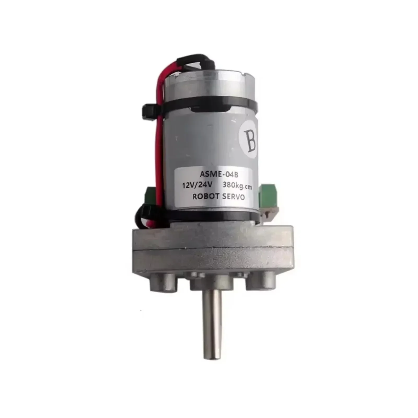 ASME-05B High-Torque Servo Steering Gear 380Kg.cm Metal Gear 12-24V for Robot Arm/Production Line