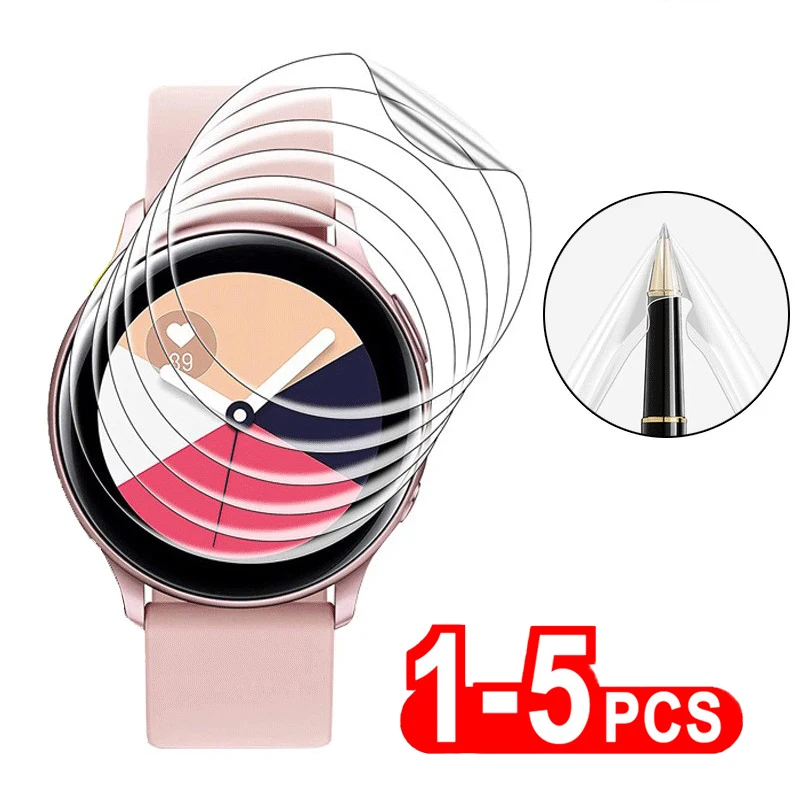 Soft Hydrogel Protective Film For Samsung Galaxy Watch 5 Pro 45mm 4 Classic Screen Protector for Gear Sport S3 Frontier Active 2