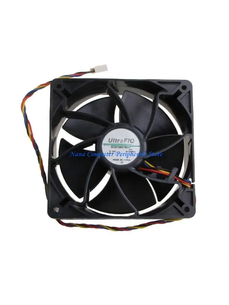 F68C W12E12BS11B5-07 CPU Fan 12V CFM PWM 6000RPM 4p for ETH Mining Double Ball Bearing Fan Violence Fan 120x120x38mm N