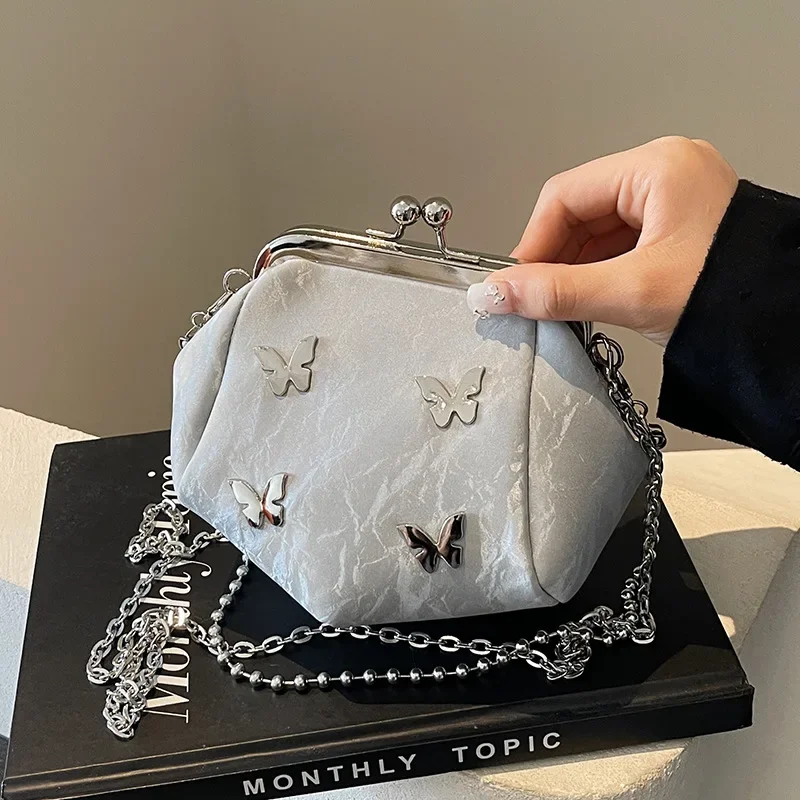 

2025 New! Premium Cowhide Bucket Bag - Korean - inspired Sweet Design, Portable Chain Crossbody