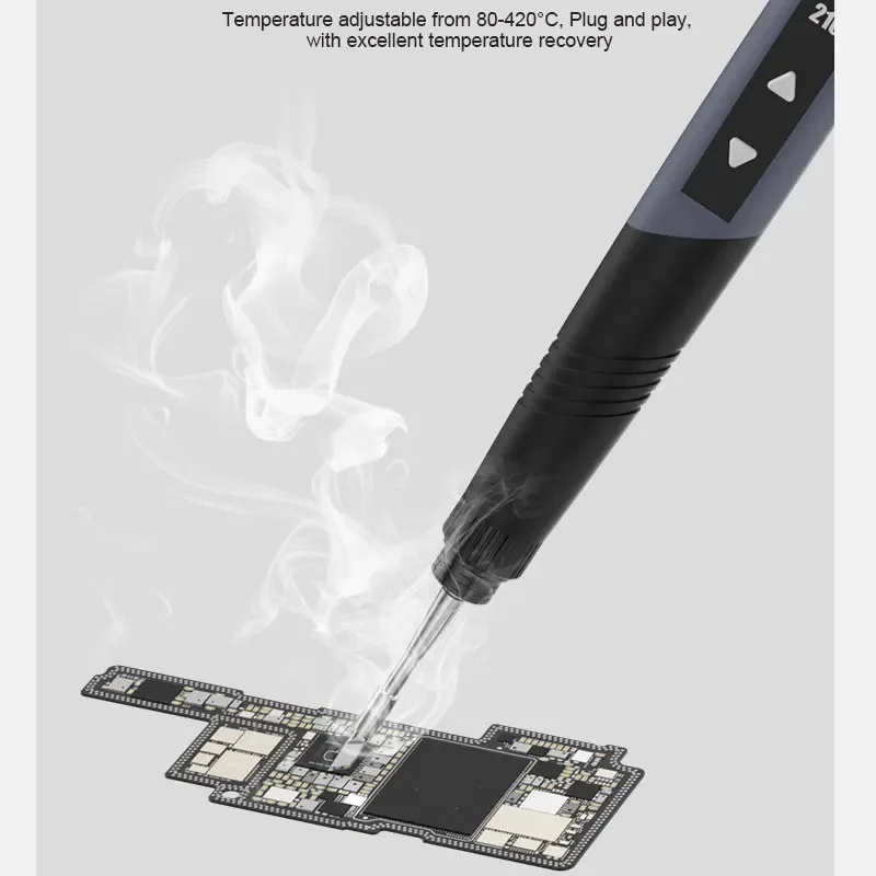 

Портативный интеллектуальный паяльник RELIFE RL-210 с интерфейсом Type-C для большинства 210 нагревательных сердечников на рынке, инструменты для ремонта