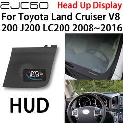 ZJCGO Car HUD Head Up Display Speedometer Projector Electronic Accessories for Toyota Land Cruiser V8 200 J200 LC200 2008~2016