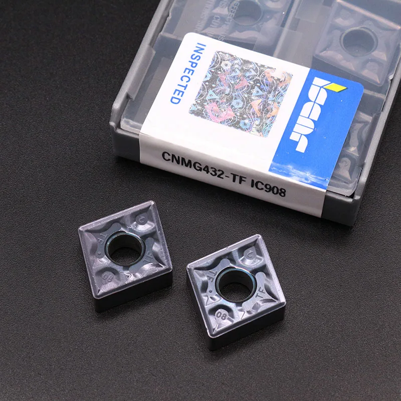 CNMG120404 CNMG120408 TF IC907 IC908 الداخلية حفرة الخارجي دائرة تحول أداة تحول إدراج تصلب أداة قطع CNC كربيد
