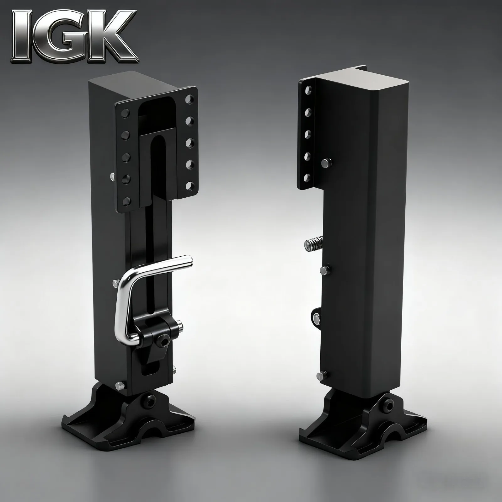 2Pcs/1 Pair Aluminum Support Legs - Telescopic Spring for Tamiya 1/14 RC Truck Container/Semi Trailer Upgrade Parts