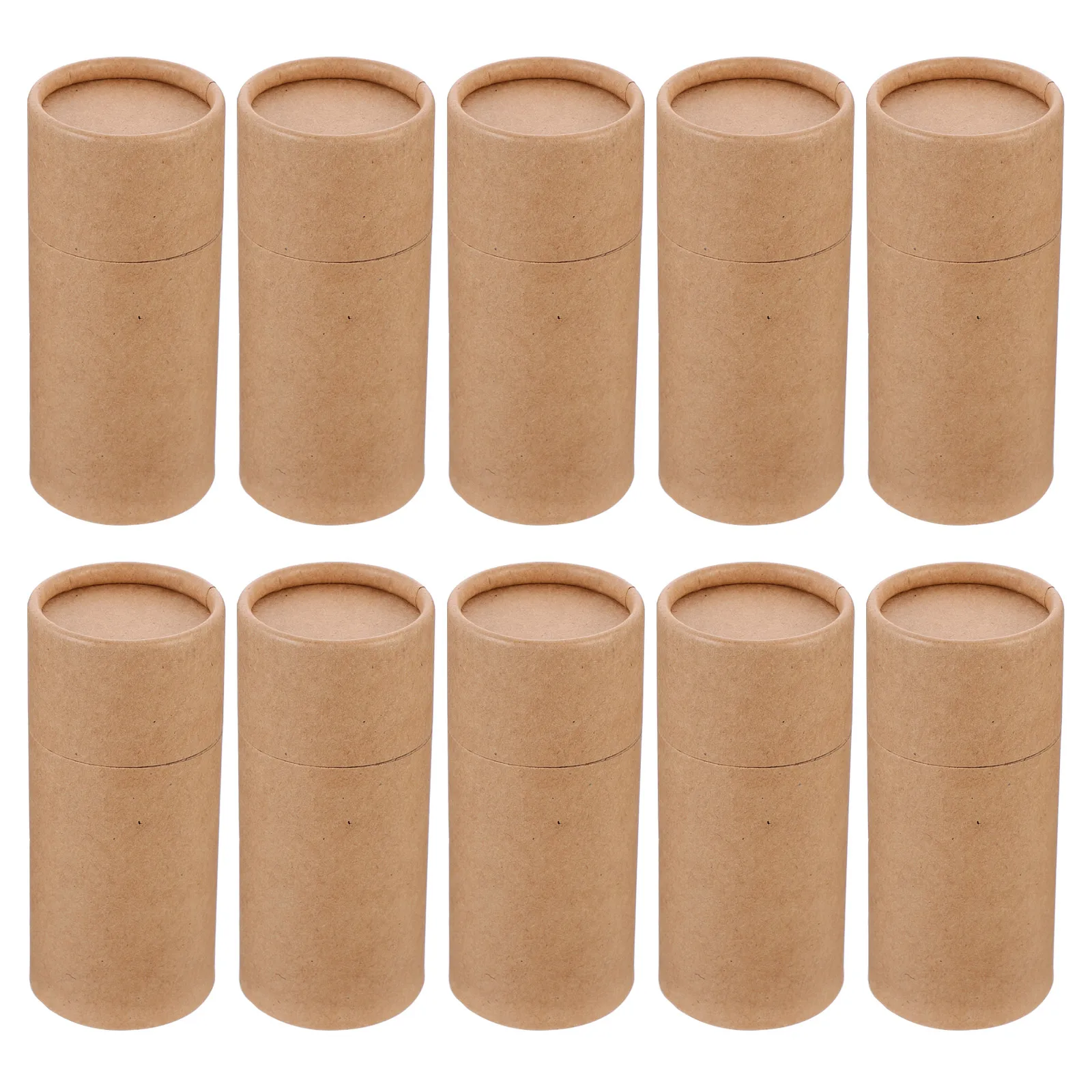 

10 Pcs Essential Oil Bottle Packaging Box Party Aromatherapy Cylinder Brown Boxes Practical Gift Paper Tube