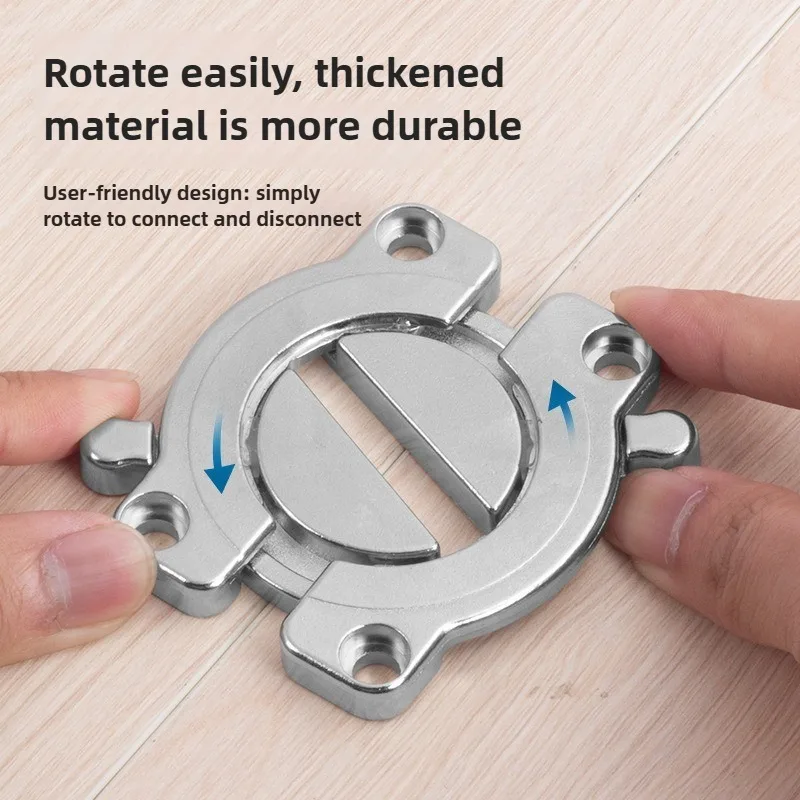 1/2pcs Tabletop Connector Folding Table Buckles Desk Supporting Folding Hinge Desktop Combination Wood Board Splicing Fasteners