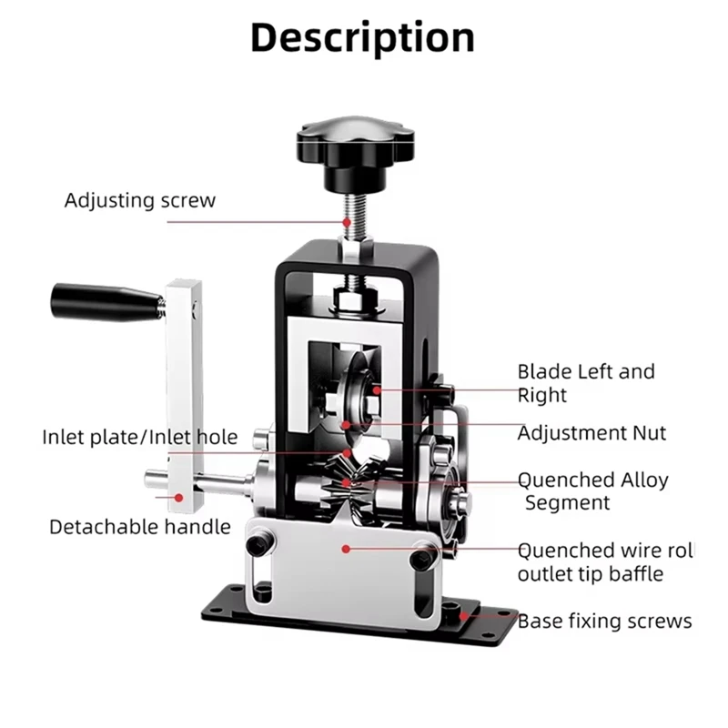 

AAAN-New Wire Stripping Machine Waste Cable Wire Stripping Machine Household Hand-Crank Wire Stripping Peeling Artifact