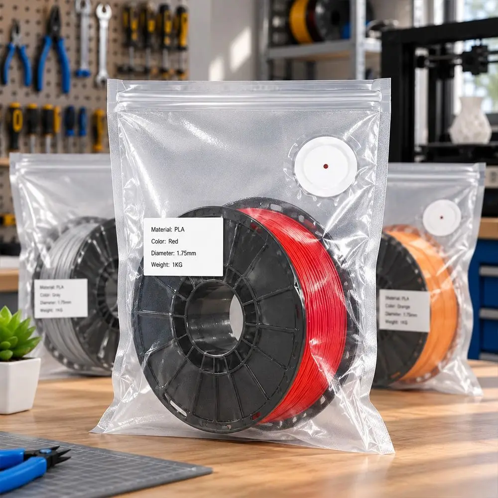 5Pcs Reusable 3D Printer Vacuum Bags Moisture Resistant Dustproof 3D Printer Filament Storage Bag Dust Resistant